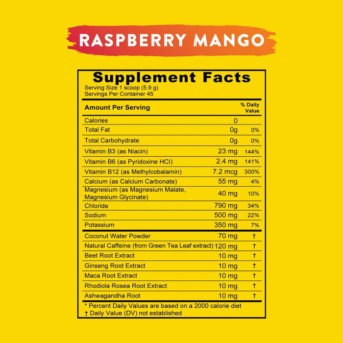 Re - Lyte® Energy - Raspberry Mango - 45 serves - LYTES